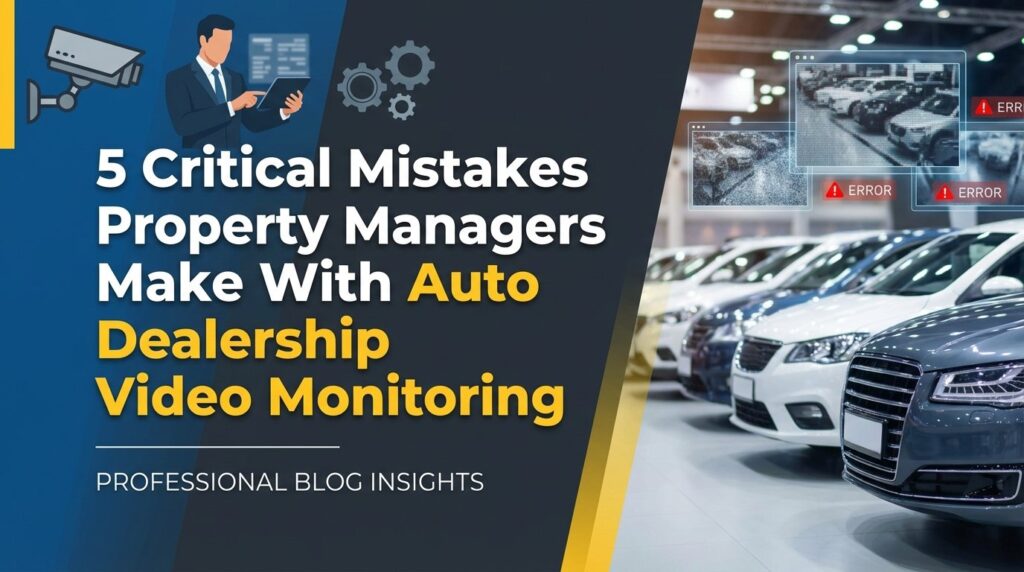 5 Critical Mistakes Property Managers Make With Auto Dealership Video Monitoring